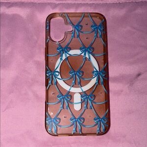 Decorative Blue Bow Phone Case